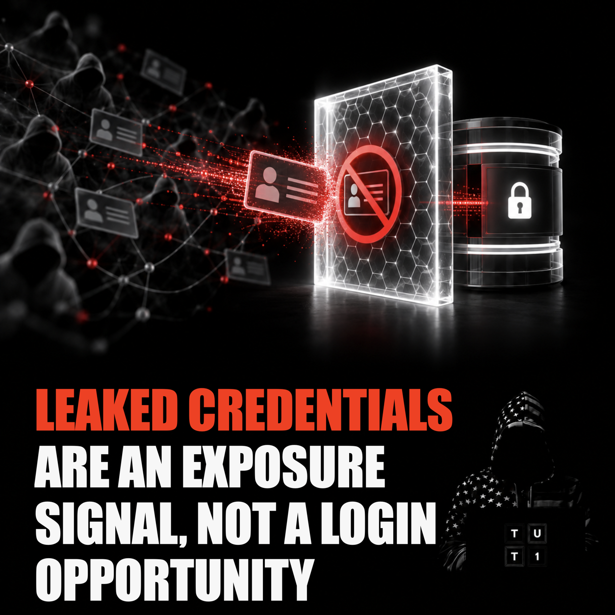 TUT1 cover for Leaked Credentials Are an Exposure Signal, Not a Login Opportunity