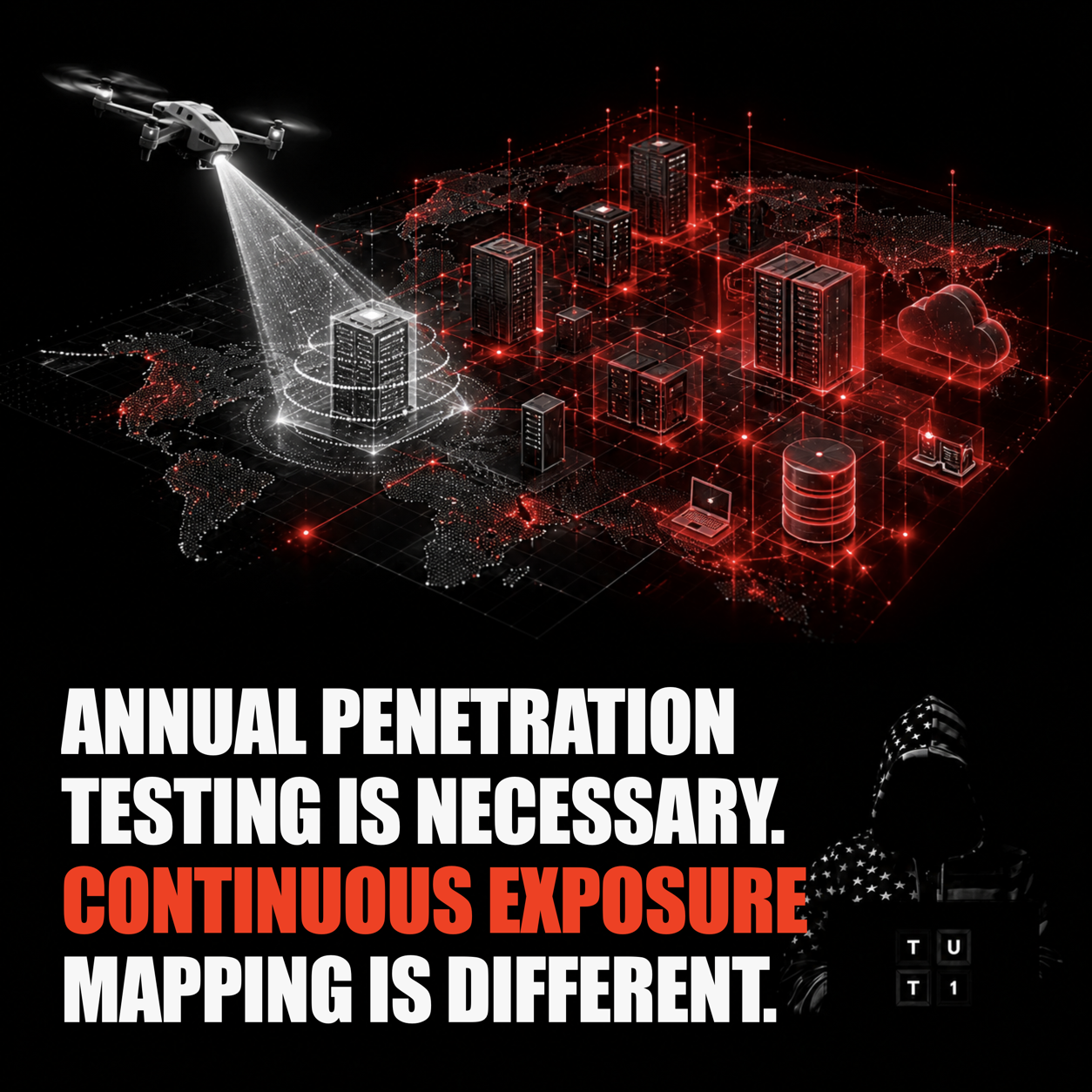 TUT1 cover for Annual Penetration Testing Is Necessary. Continuous Exposure Mapping Is Different.